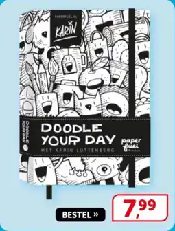 Boekenvoordeel Doodle Your Day aanbieding