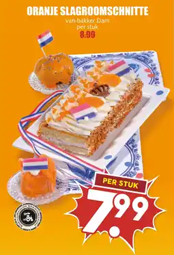 De Boerenschuur Oranje Slagroomschnitte aanbieding