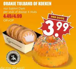 De Boerenschuur Oranje Tulband of Koeken aanbieding