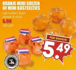 De Boerenschuur Oranje Midi Soezen of Mini Kasteeltjes aanbieding