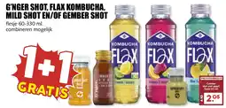 De Boerenschuur G'nger Shot, Flax Kombucha, Mild Shot en/of Gember Shot aanbieding