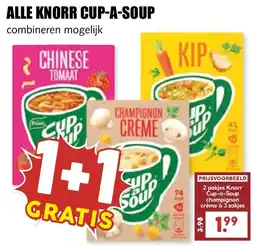 De Boerenschuur Alle Knorr Cup-a-Soup aanbieding