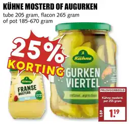 De Boerenschuur Kühne Mosterd of Augurken aanbieding