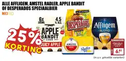 De Boerenschuur Alle Affligem, Amstel Radler, Apple Bandit of Desperados Speciaalbier aanbieding