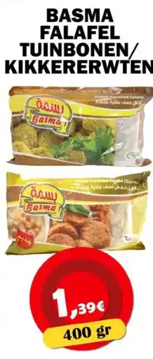 Avantage Supermarkt Basma Falafel Tuinbonen/ Kikkererwten aanbieding