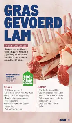 Makro Nieuw-Zeelands lamsrack aanbieding