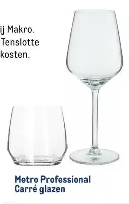 Makro Metro Professional Carré glazen aanbieding