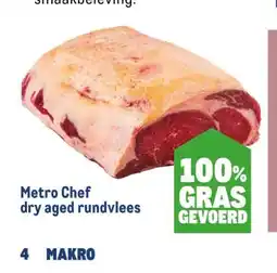 Makro Metro Chef dry aged rundvlees aanbieding