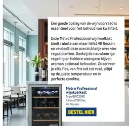 Makro Metro Professional wijnkoelkast aanbieding