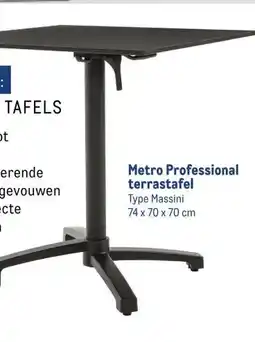 Makro Metro Professional terrastafel aanbieding
