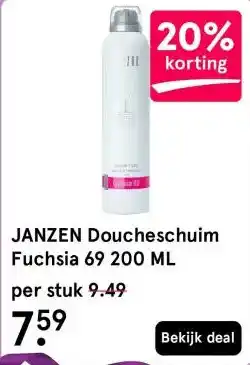 Etos JANZEN Doucheschuim Fuchsia 69 200 ML aanbieding