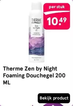 Etos Therme Zen by Night Foaming Douchegel 200 ML aanbieding