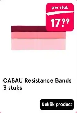 Etos CABAU Resistance Bands 3 stuks aanbieding