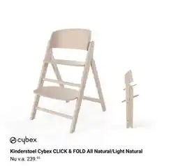 Van Asten BabySuperstore Kinderstoel Cybex CLICK & FOLD All Natural/Light Natural aanbieding