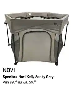 Van Asten BabySuperstore Speelbox Novi Kelly Sandy Grey aanbieding