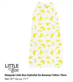 Van Asten BabySuperstore Slaapzak Little Boo Hydrofiel Go Bananas Yellow 70cm aanbieding