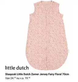 Van Asten BabySuperstore Slaapzak Little Dutch Zomer Jersey Fairy Floral 70cm aanbieding