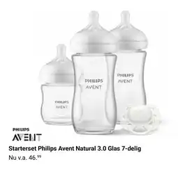 Van Asten BabySuperstore Starterset Philips Avent Natural 3.0 Glas 7-delig aanbieding