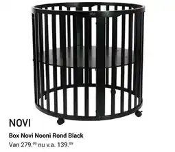 Van Asten BabySuperstore Box Novi Nooni Rond Black aanbieding