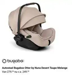 Van Asten BabySuperstore Autostoel Bugaboo Otter by Nuna Desert Taupe Melange aanbieding