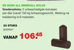 De Boer Drachten De boer all minerall bolus BOER037 aanbieding