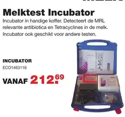 De Boer Drachten Melktest Incubator ECO1463116 aanbieding