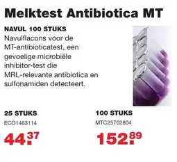 De Boer Drachten Melktest Antibiotica MT MTC25702804 aanbieding