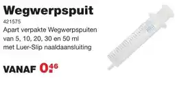 De Boer Drachten Wegwerpspuit aanbieding