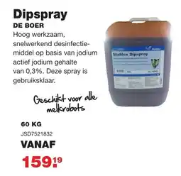 De Boer Drachten Dipspray JSD7521832 aanbieding