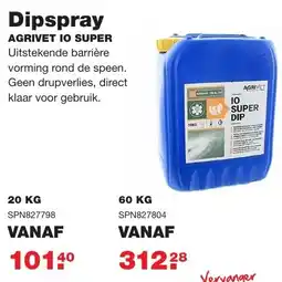 De Boer Drachten Dipspray agrivet io super SPN827804 aanbieding