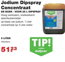 De Boer Drachten Jodium Dipspray Concentraat aanbieding