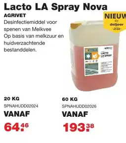 De Boer Drachten Agrivet Lacto LA Spray Nova SPNAHUDD02026 aanbieding
