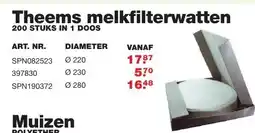 De Boer Drachten Theems melkfilterwatten aanbieding