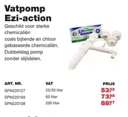 De Boer Drachten Vatpomp Ezi-action aanbieding