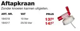 De Boer Drachten Aftapkraan aanbieding