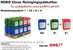 De Boer Drachten Robo clean reinigingspakketten 1 - 12 + 8 + 4 aanbieding