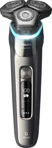 Bol.com Philips Shaver 9000 Series S9974/35 - Elektrisch scheerapparaat – met trimmer – mannen - Zilver aanbieding