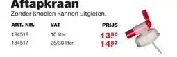 De Boer Drachten Aftapkraan aanbieding
