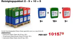 De Boer Drachten Robo Clean Reinigingspakket 2 - 9 + 10 + 5 aanbieding