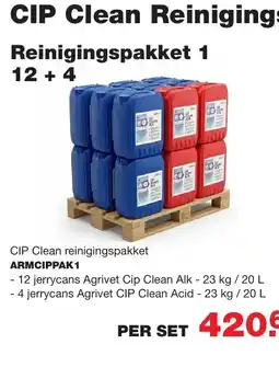 De Boer Drachten CIP Clean Reinigingspakketten 1 12 + 4 aanbieding