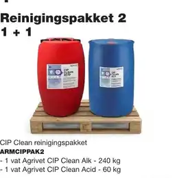 De Boer Drachten CIP Clean reinigingspakket 2 1+1 aanbieding