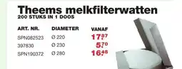 De Boer Drachten Theems melkfilterwatten aanbieding
