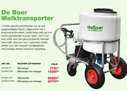 De Boer Drachten De Boer Melktransporter aanbieding