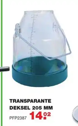 De Boer Drachten Transparante deksel 205 mm aanbieding