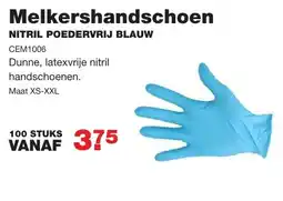 De Boer Drachten Melkershandschoen aanbieding