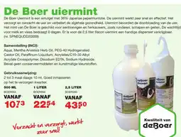 De Boer Drachten De Boer uiermint aanbieding