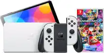Coolblue Nintendo Switch OLED Wit + Mario Kart 8 Deluxe aanbieding