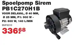 De Boer Drachten Spoelpomp Sirem PB1C270H1B aanbieding