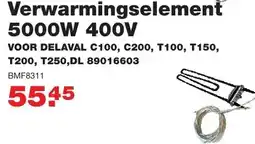 De Boer Drachten Verwarmingselement 5000W 400V aanbieding