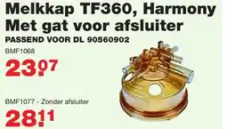 De Boer Drachten Melkkap TF360, Harmony Met gat voor afsluiter aanbieding